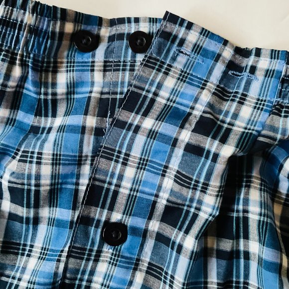 HANES Men's "Blue Plaid" 2 Piece Pajama Set NWT Size XL - Picture 5 of 10